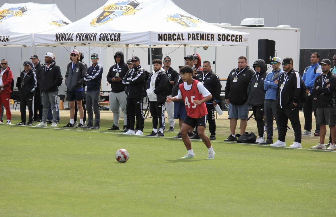 Colin Takahashi training on the field